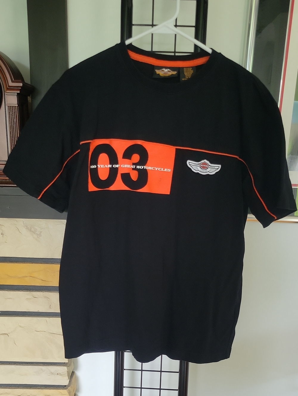 Harley-Davidson 100th Anniversary T-Shirt Medium Black Vintage